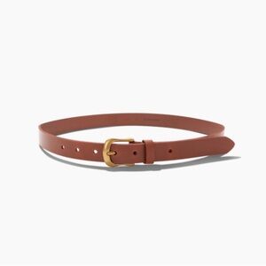 Elegant Brown Leather Belt